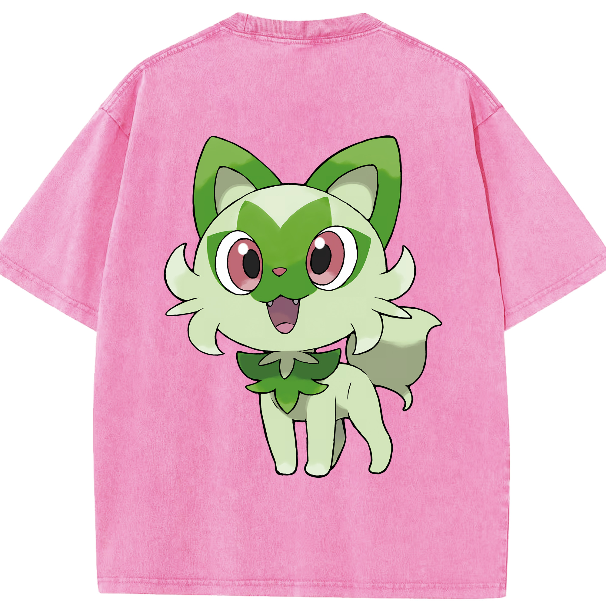 （画像用） ポケットモンスター Pokémon 綿100% ヴィンテージ風 半袖Tシャツ（背面プリント）